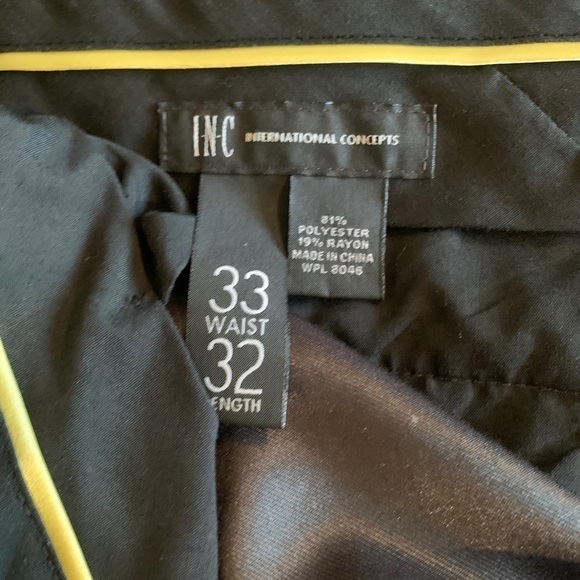 INC mens black trouser pants - Picture 4 of 8